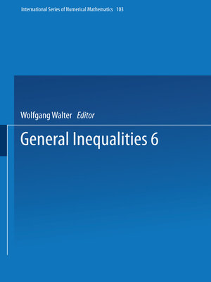 cover image of General Inequalities 6